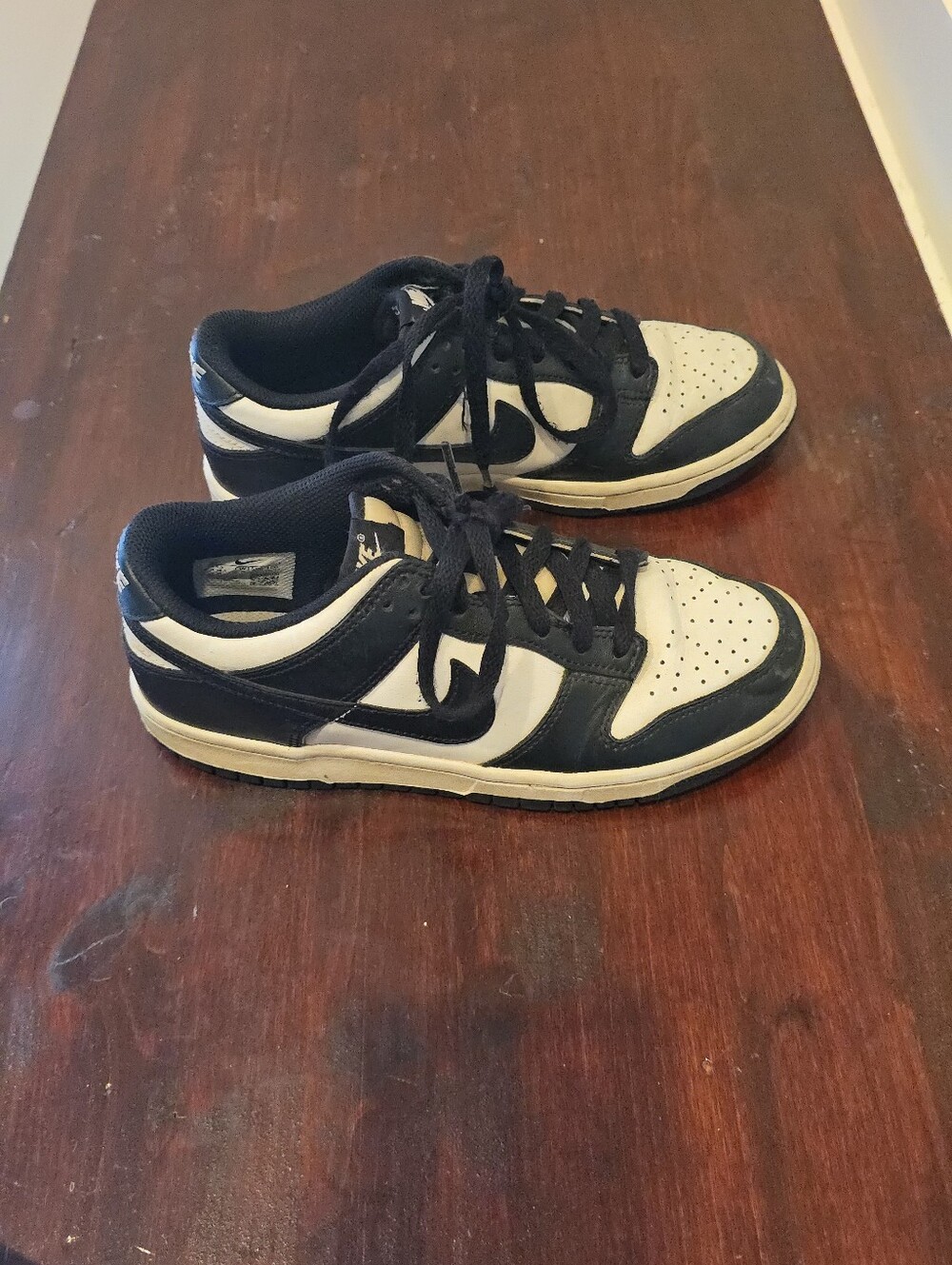 Nike Dunk Low Black White Panda – Youth 6Y / Women's 7.5